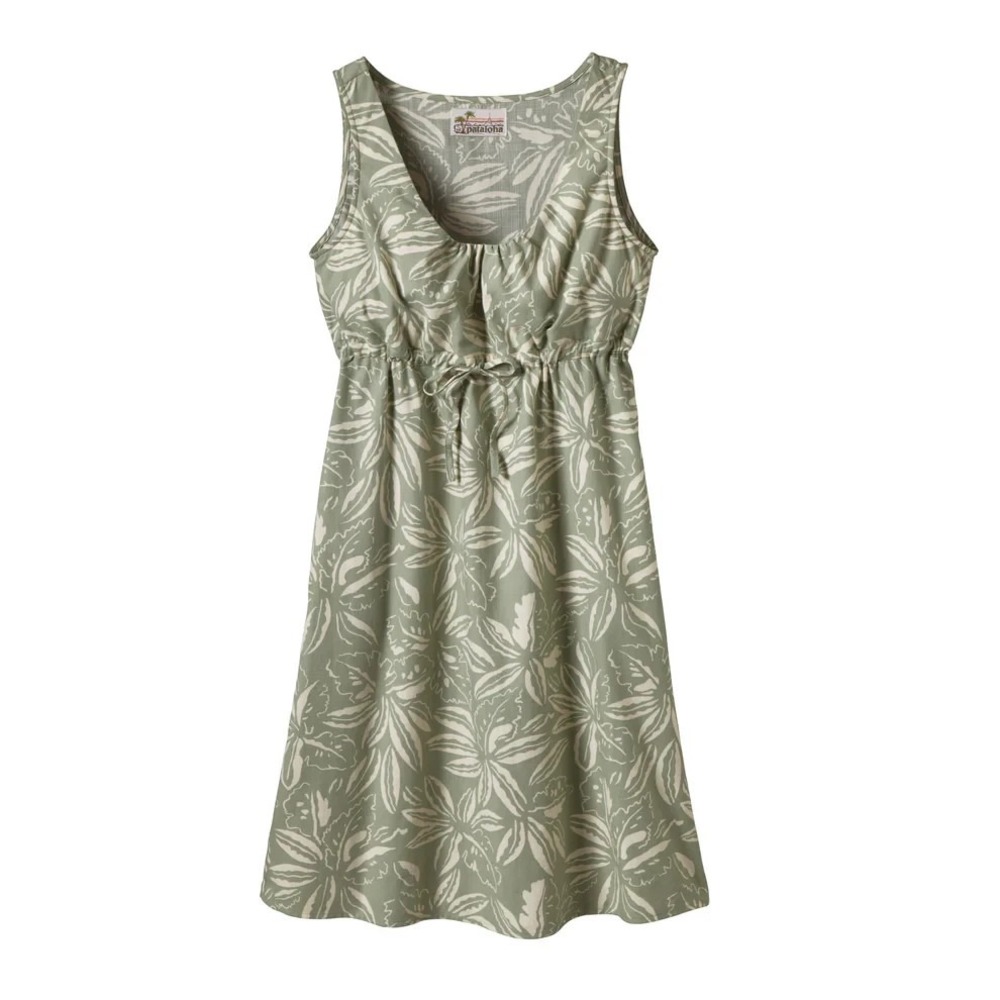 Patagonia Pataloha Dress Women's 8 Tropical Green Organic Cotton Limited Edition